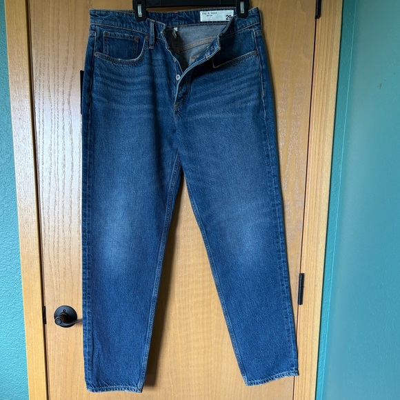 Rag & Bone Women’s Rosa Mid-Rise Boyfriend Blue Jeans - Picture 1 of 5